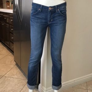 Hudson bacara straight flood cuff jeans